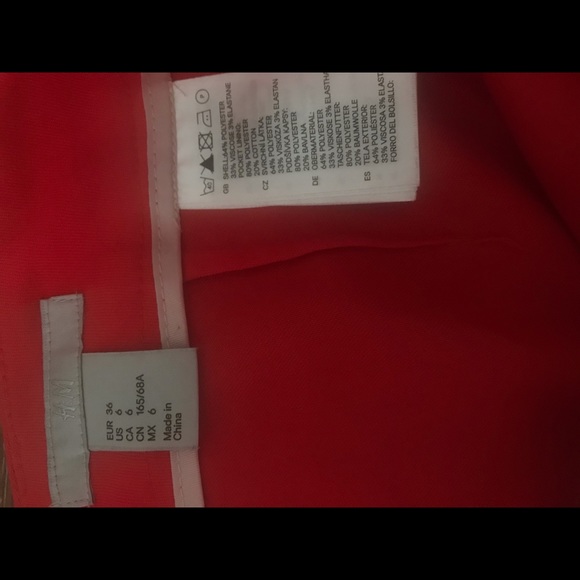 H&M Dressy Shorts Deep Coral almost new condition - Picture 5 of 7